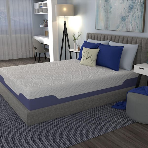 Vibe Supreme Cooling Twin Medium Firm Gel Hybrid 12 in. Bed-in-a-Box Mattress