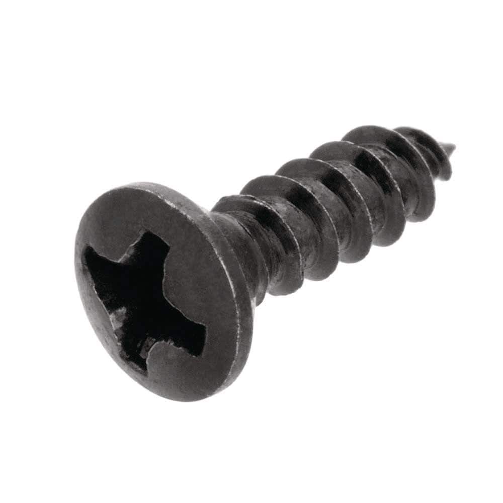 Everbilt #6 x 1/2 in. Black Oval-Head Phillips Decor Screws (4-Pack) 812578  - The Home Depot