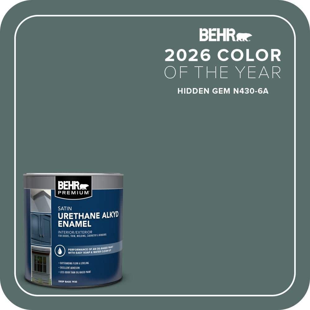 1 qt. #N430-6A Hidden Gem Urethane Alkyd Satin Enamel Interior/Exterior Paint price history on PriceWatchPro