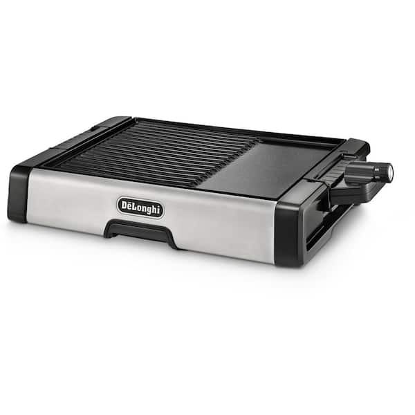 DeLonghi 2-in-1 186 sq. in. Stainless Steel Indoor Grill