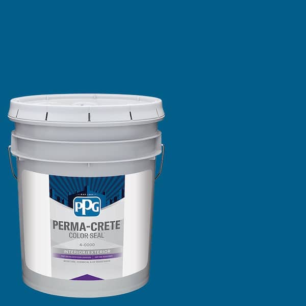 Color Seal 5 gal. PPG1157-7 Blue Flame Satin Interior/Exterior Concrete Stain