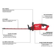 M18 FUEL Dual Battery 145 MPH 600 CFM 18V Lithium-Ion Brushless Cordless Handheld Blower with M18 FUEL Hedge Trimmer