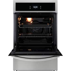 Gallery 24 in. Single Gas Built-In Wall Oven with Air Fry Self-Cleaning in Stainless Steel