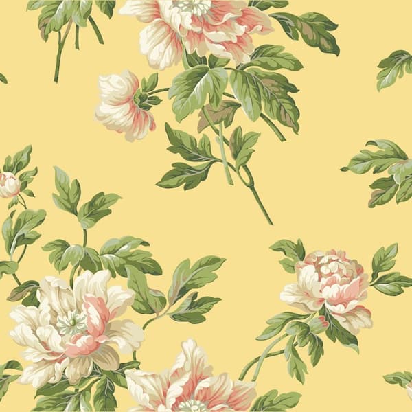 York Wallcoverings Casabella II Document Floral Wallpaper