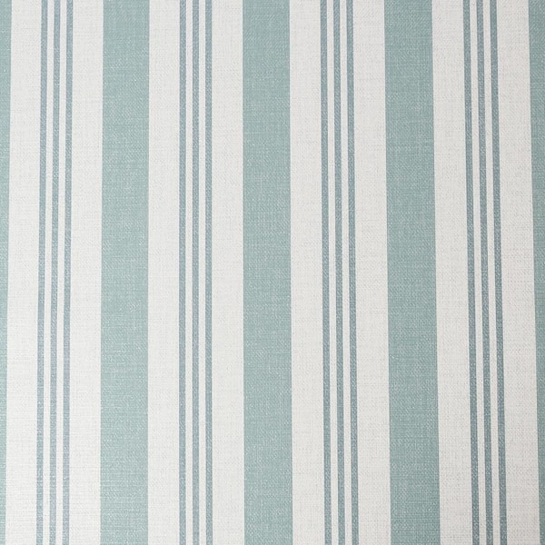 Glitter Stripe Duck Egg Removable Wallpaper Sample