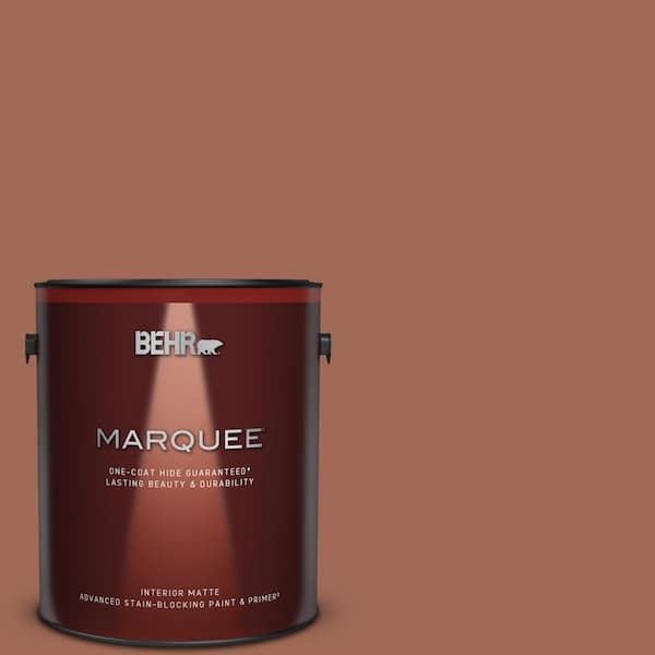 BEHR MARQUEE 1 gal. #100A-1 Barely Pink Matte Interior Paint & Primer  145001 - The Home Depot