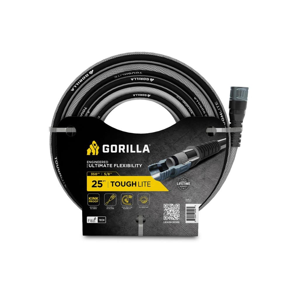 Gorilla ToughLite 5/8 in. x 25 ft. Heavy Duty Garden Hose