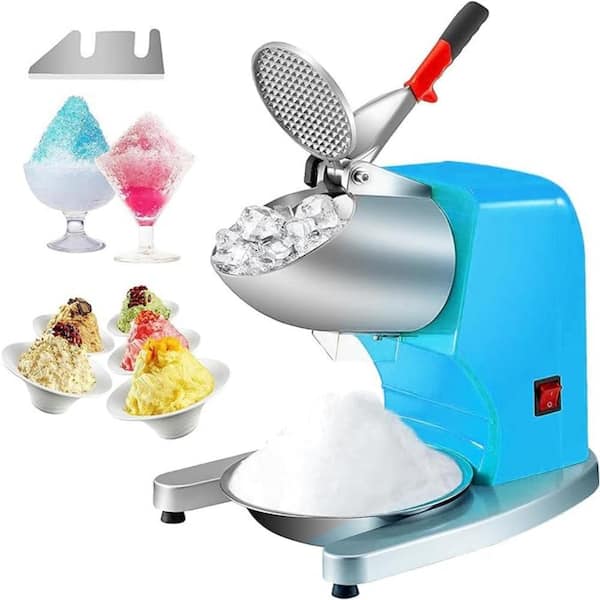 VEVOR Ice Shaver 3520 oz./H Electric Snow Cone Machine Stainless Steel 300W Ice Crushers MachineI, Blue