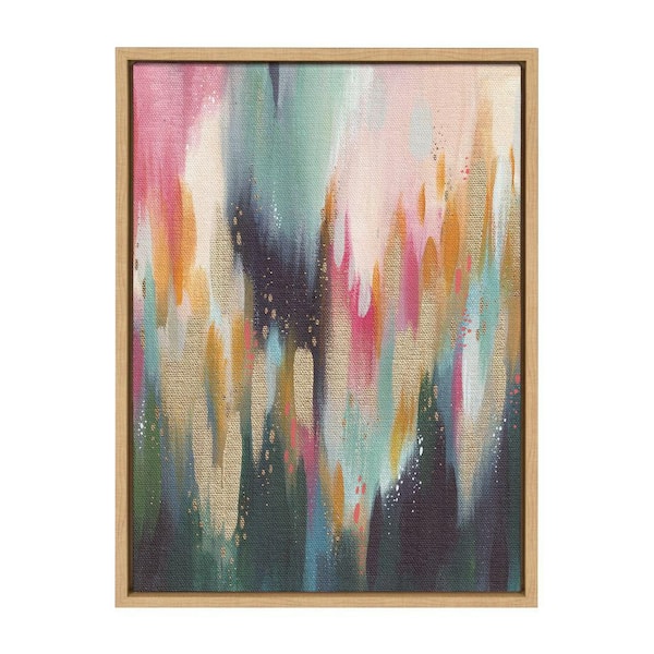 Kate and Laurel Sylvie "EV Brushstroke 135" by Jessi Raulet of Ettavee Framed Art Print 24 in. x 18 in.