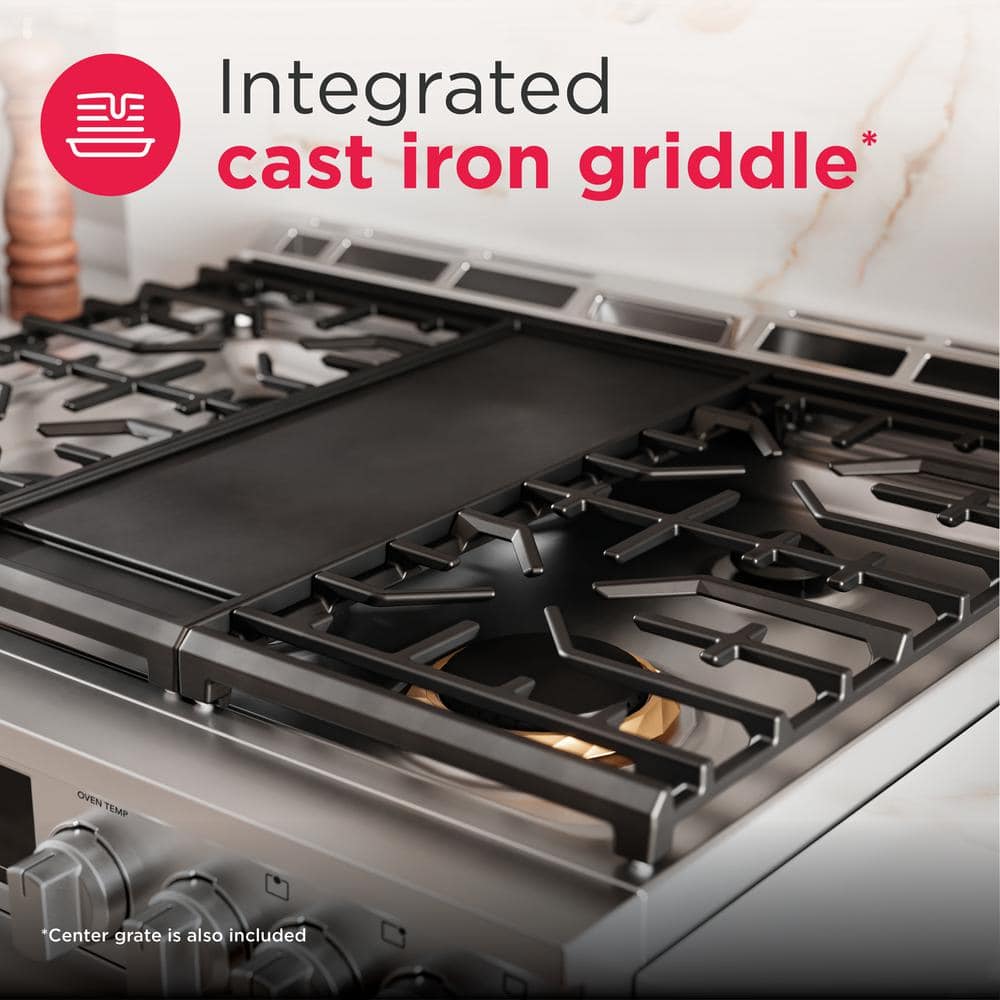 Frigidaire 30" Stainless Steel Convection Gas Range with Griddle
