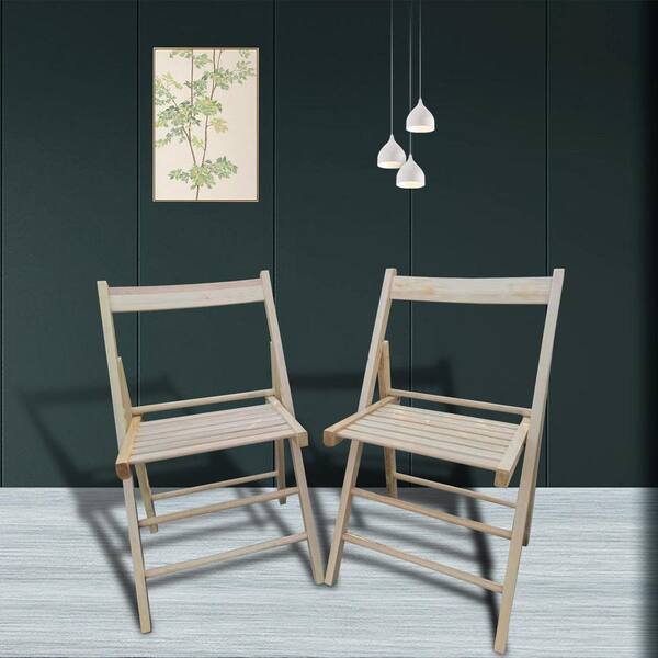 HOTEBIKE Hudson Natural Foldable Wood Outdoor Dining Chair HOTEBIKE Hudson Natural Foldable Wood Outdoor Dining Chair