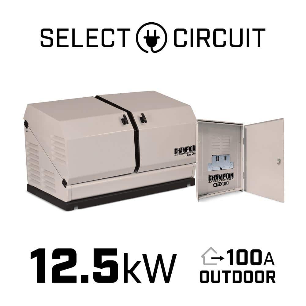 UPC 896682000298 product image for 12500-Watt Air Cooled Automatic Home Standby Generator with 100 Amp 14 Circuit T | upcitemdb.com