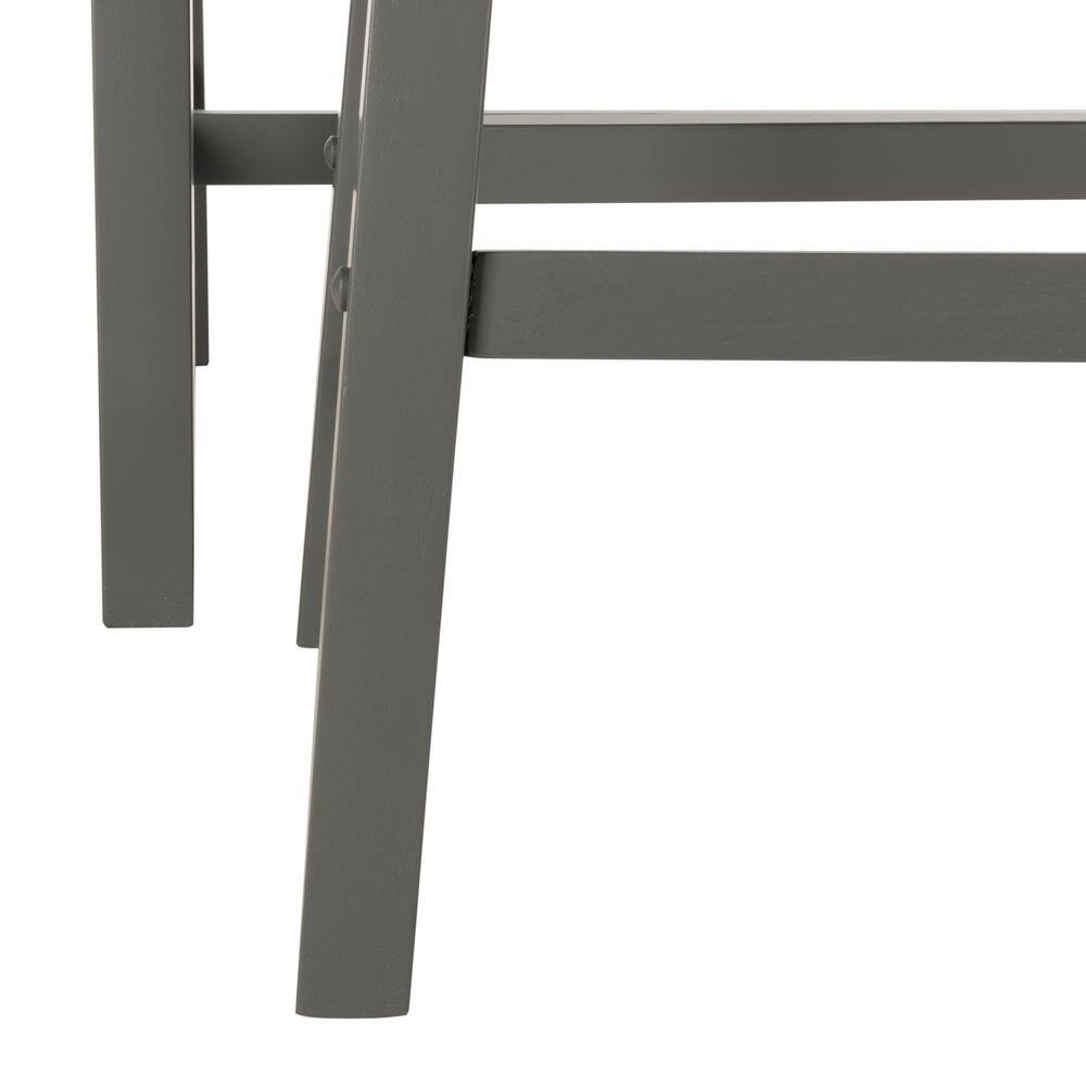 Gray Malaysian Oak 4-Piece Rectangular Pub Table Set