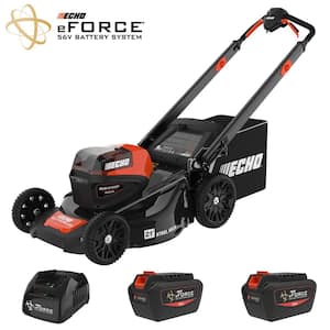eFORCE 56-Volt Cordless Battery Lawn Mower and Battery Combo Kit with (2) 5.0Ah Battery and (1) Charger (1-tool)
