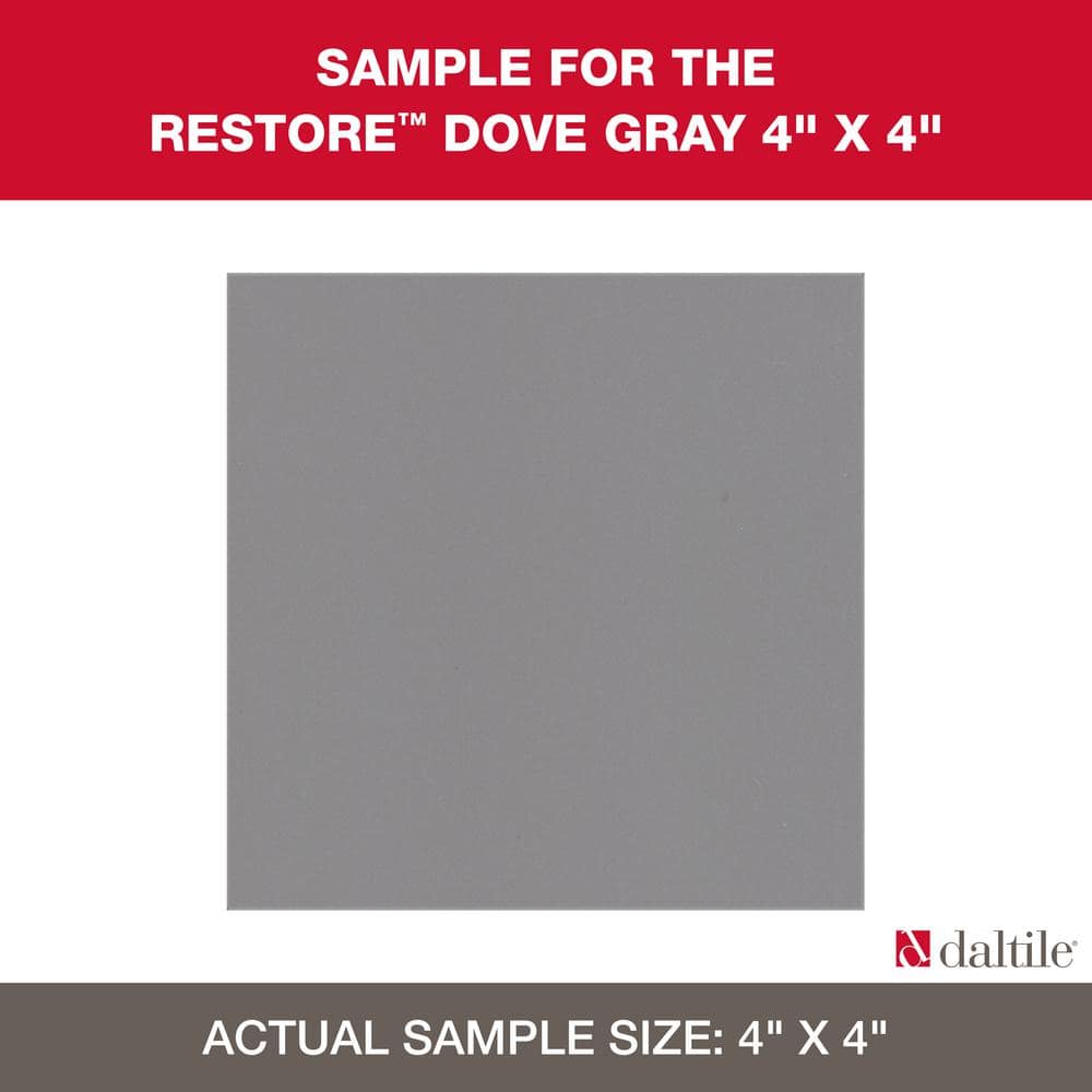 Daltile Restore Dove Gray 4 in. x 16 in. Glazed Ceramic Subway