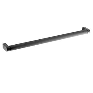 Kent Knurled 12 in. (305 mm) Center-to-Center Matte Black Bar Pull (5-Pack)