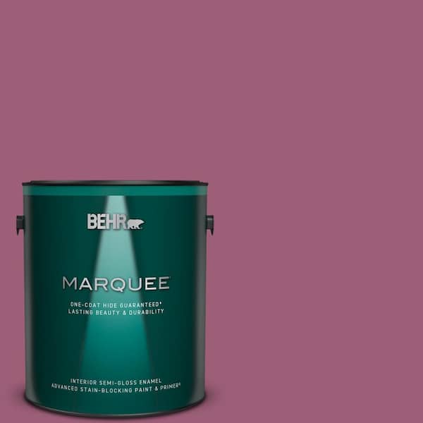 BEHR MARQUEE 1 gal. Home Decorators Collection #HDC-WR15-2 Passion Plum Semi-Gloss Enamel Interior Paint & Primer