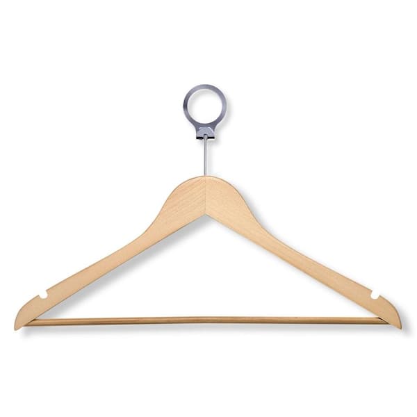 Honey-Can-Do Brown Wood Hangers 24-Pack