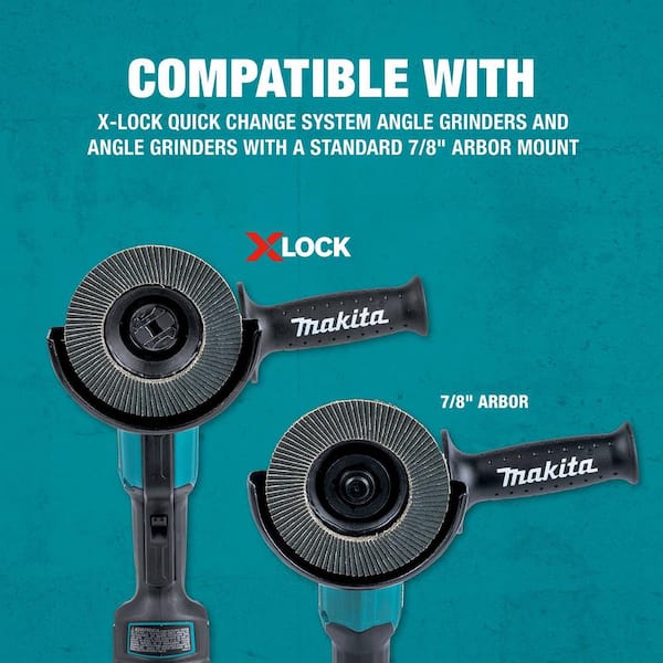 Makita - グラタン。 Makita X-LOCK 4‑1/2 in. 40-Grit Type 27 Flat Blending and