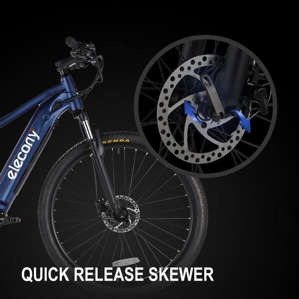 Elecony Electric 27.5 in. Adults Bike, Removable Hidden 36-Volt