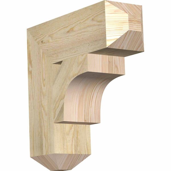 Ekena Millwork 6 in. x 20 in. x 20 in. Douglas Fir Westlake Craftsman Rough Sawn Bracket
