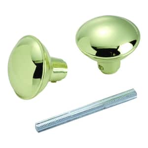 Polished Brass Knob Set with Spindle