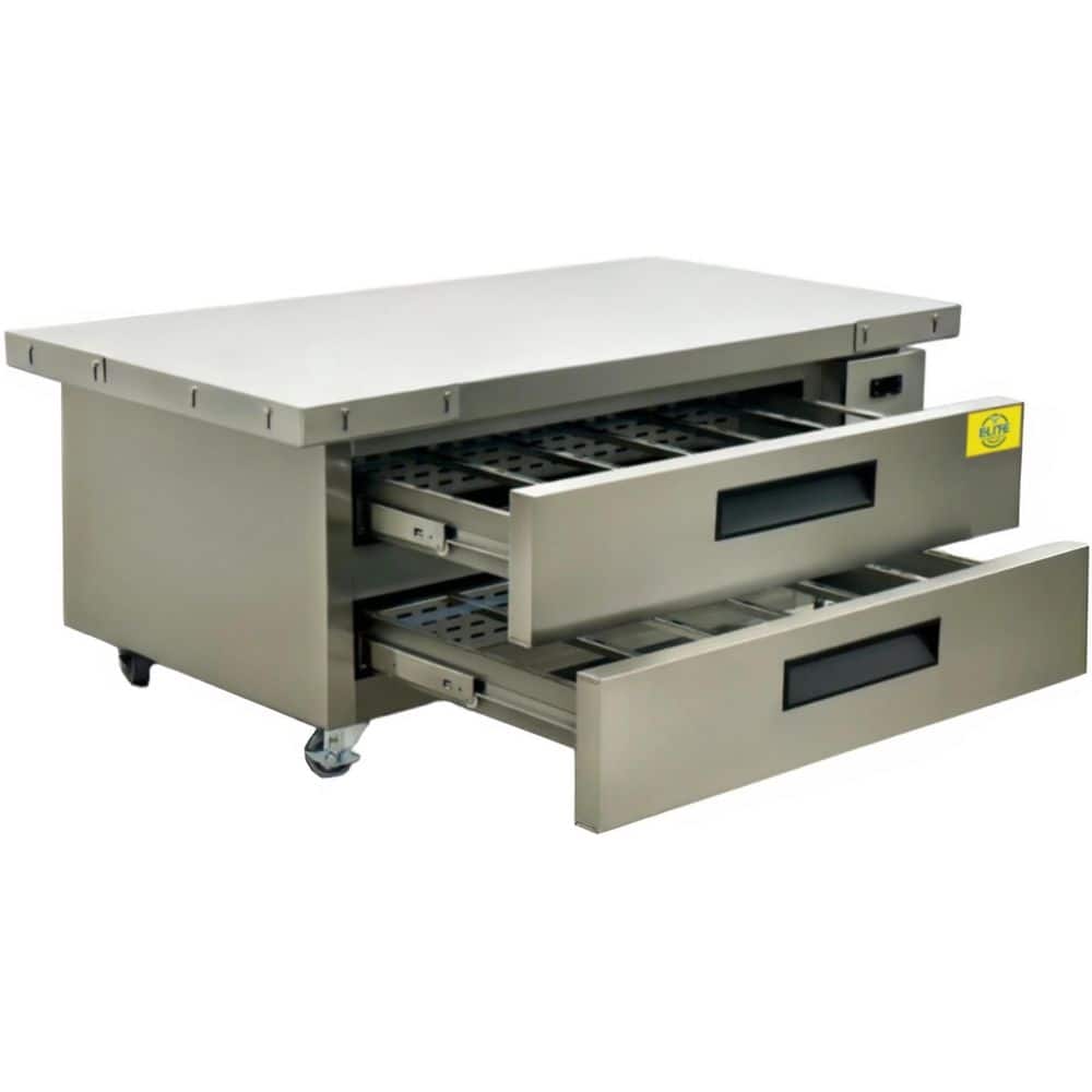 60 in. 12.7 cu. ft. Commercial NSF 2-Drawer Refrigerated Chef Base ECB52 Stainless Steel