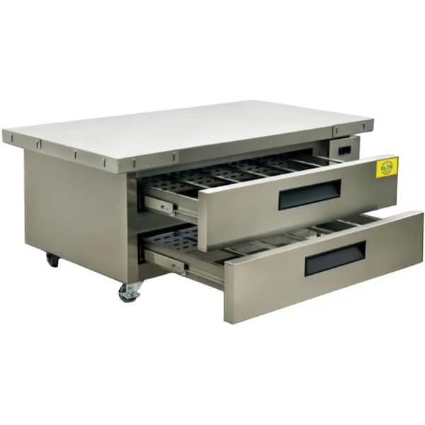 60 in. 12.7 cu. ft. Commercial NSF 2-Drawer Refrigerated Chef Base ECB52 Stainless Steel