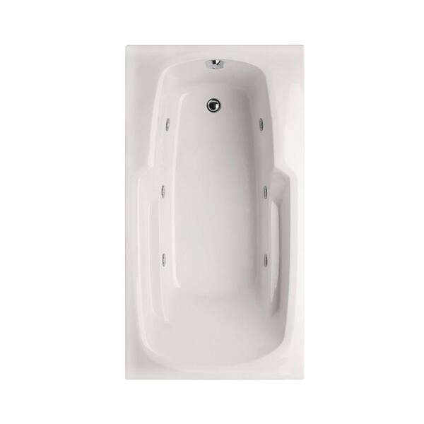 Hydro Systems Napa 60 in. Acrylic Rectangular Drop-In Whirlpool and Air Bath Bathtub in White