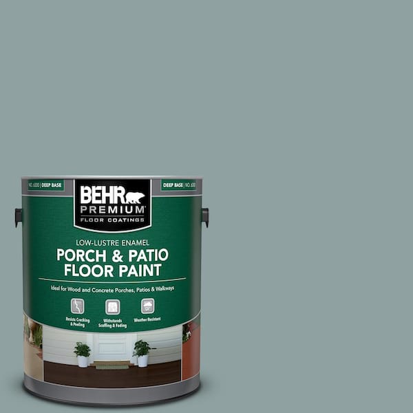 1 gal. #N440-4 October Sky Low-Lustre Enamel Interior/Exterior Porch and Patio Floor Paint