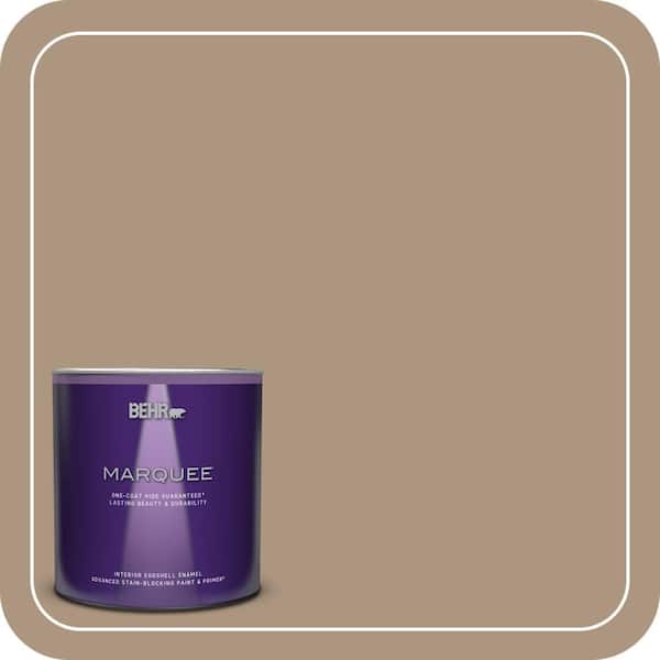 BEHR MARQUEE 1 qt. Home Decorators Collection #HDC-SP14-5 Mocha Tan Eggshell Enamel Interior Paint & Primer