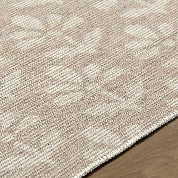 Nabela Noor Home Maya Global Light Brown 6 ft. x 9 ft. Machine Woven Area Rug
