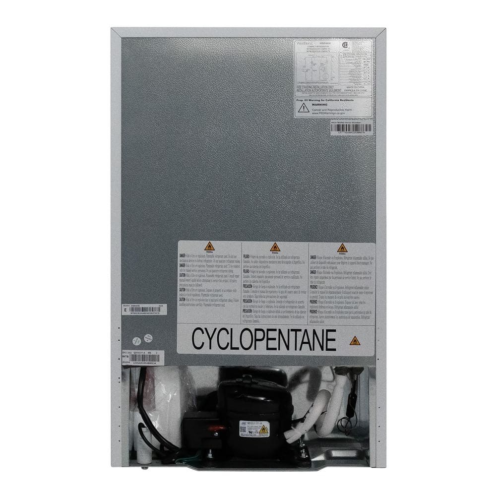 Compact White Energy Star Mini Fridge with Adjustable Shelves