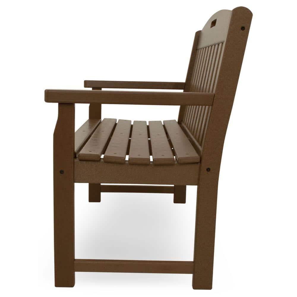 Tree House 48" Brown Recycled Plastic Outdoor Bench