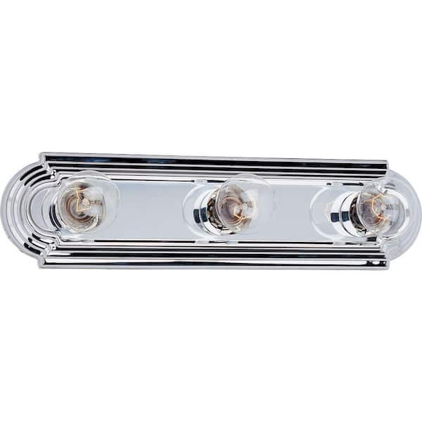 Maxim Lighting Essentials 3-Light Polished Chrome Bath Vanity Light