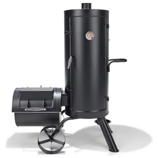 Outdoor Leisure Collection Charcoal Smoker in Black with 1650 sq