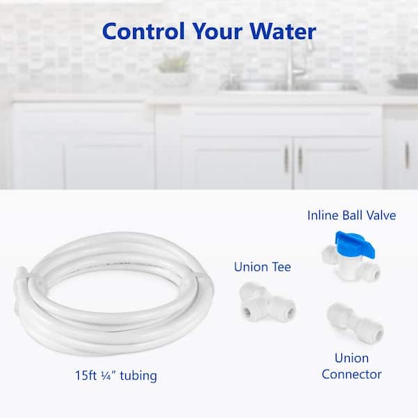 iSpring Icek Ultra Safe Fridge Water Line Connection and Ice Maker Installation Kit for Reverse Osmosis Systems & Water Filters