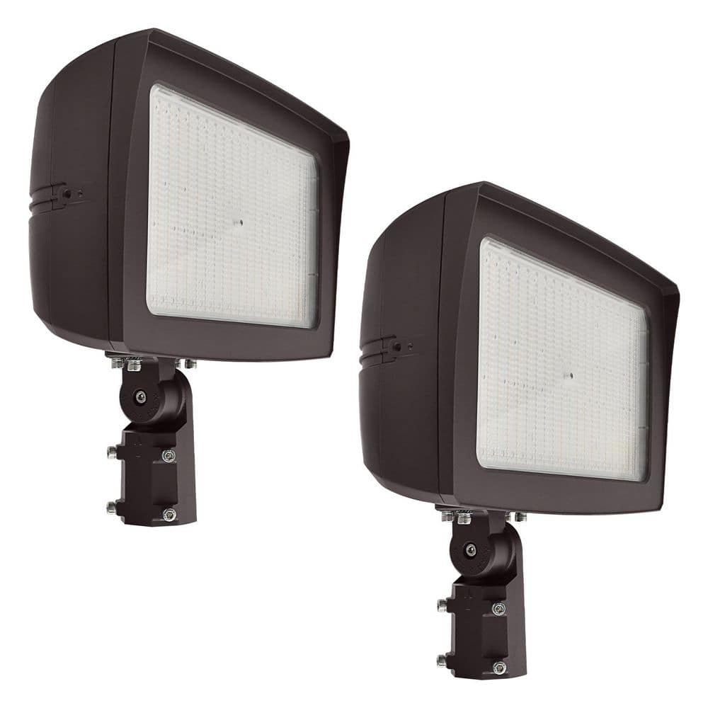 300-Watt LED Flood Light, 3CCT, Up to 45000LM Adjustable Slipfitter Mount Dimmable IP65 120-277V Photocell Sensor 2 Pack price history on PriceWatchPro