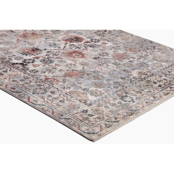 Pandora Collection Cassandra Ivory 8 ft. x 11 ft. Traditional Area Rug