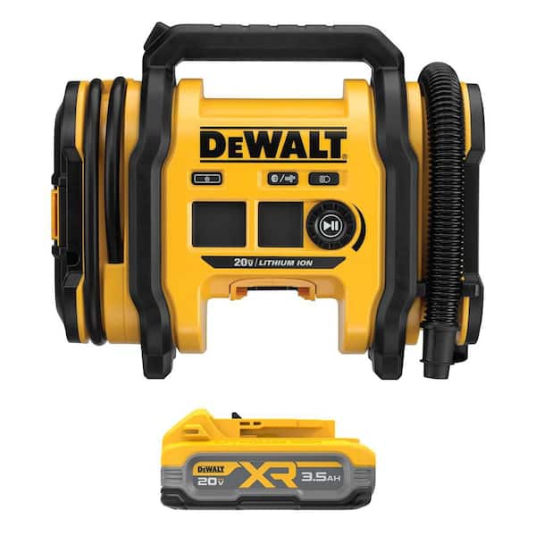 20V MAX Lithium-Ion Cordless Electric Portable Inflator with 20V MAX XR POWERSTACK Lithium-Ion 3. 5Ah Battery