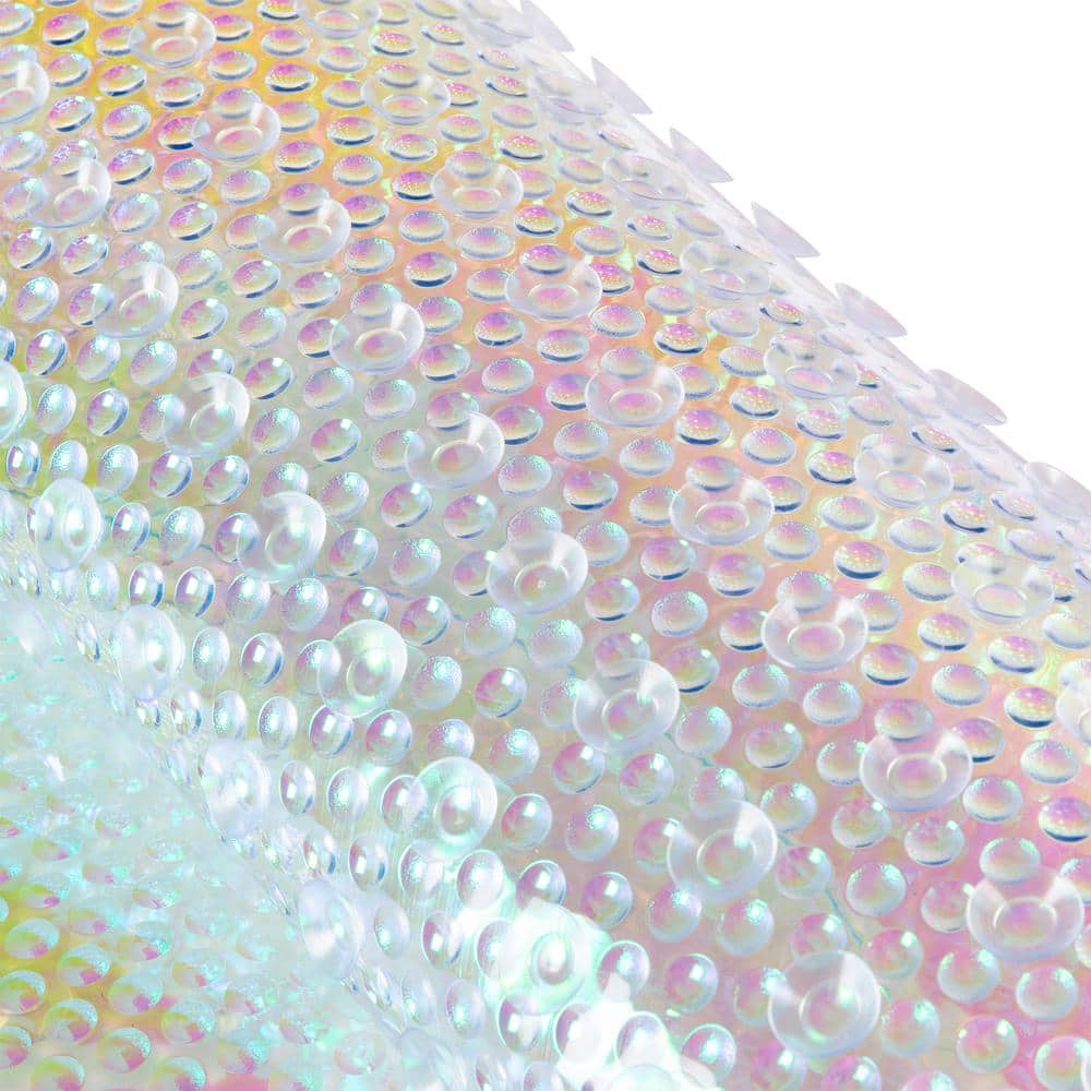 Iridescent Non-Slip Kids Bath Mat with Suction Cups