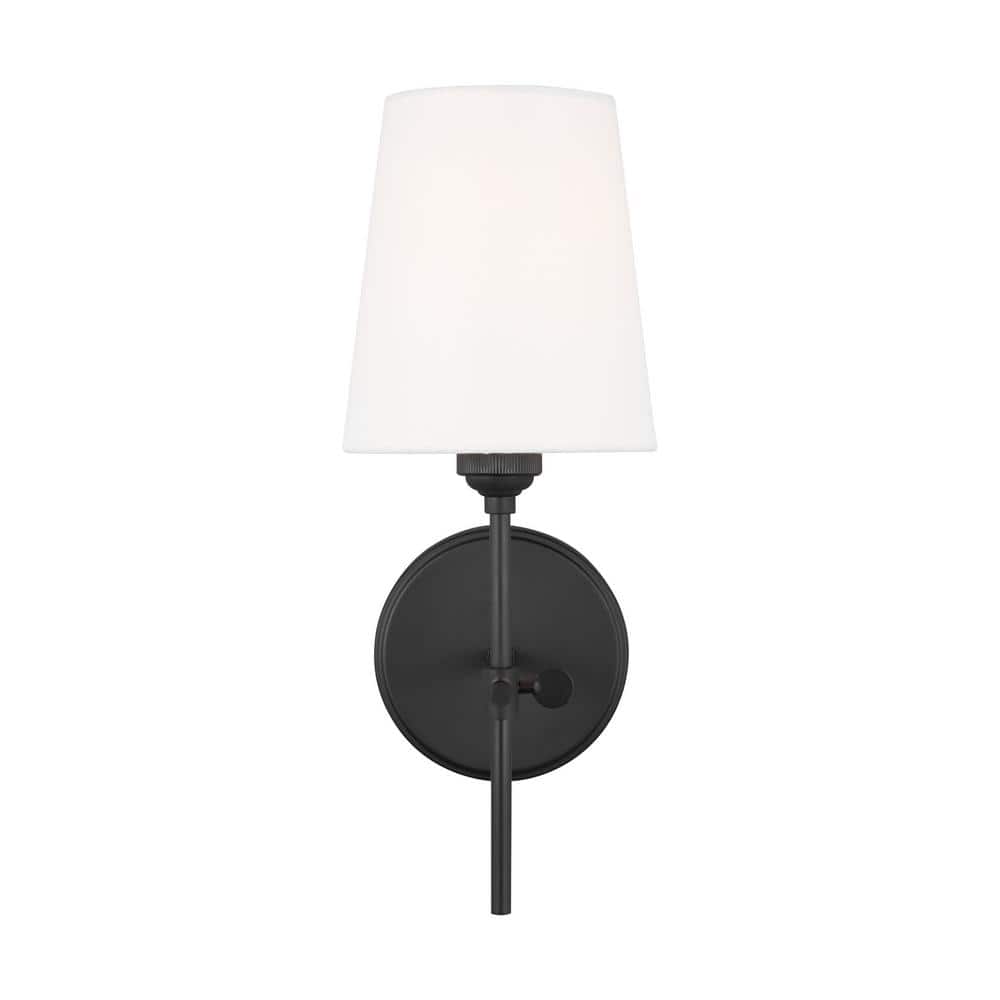 14.25" White Energy Star Outdoor Wall Sconce with Dimmable Direct Wired Electric