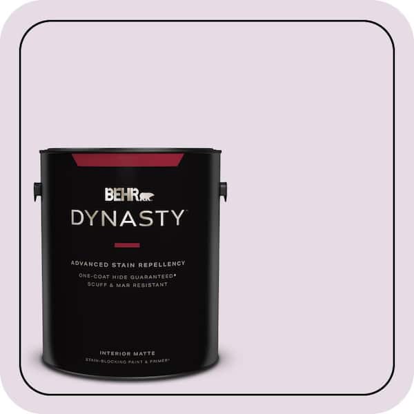 BEHR DYNASTY 1 gal. #M100-1A Not Quite Purple Matte Interior Stain-Blocking Paint & Primer