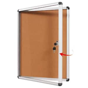 26 in. x 20 in. Outdoor/Indoor Bulletin Board with Tamper-Proof Acrylic Door, Fits 4 x A4 Papers