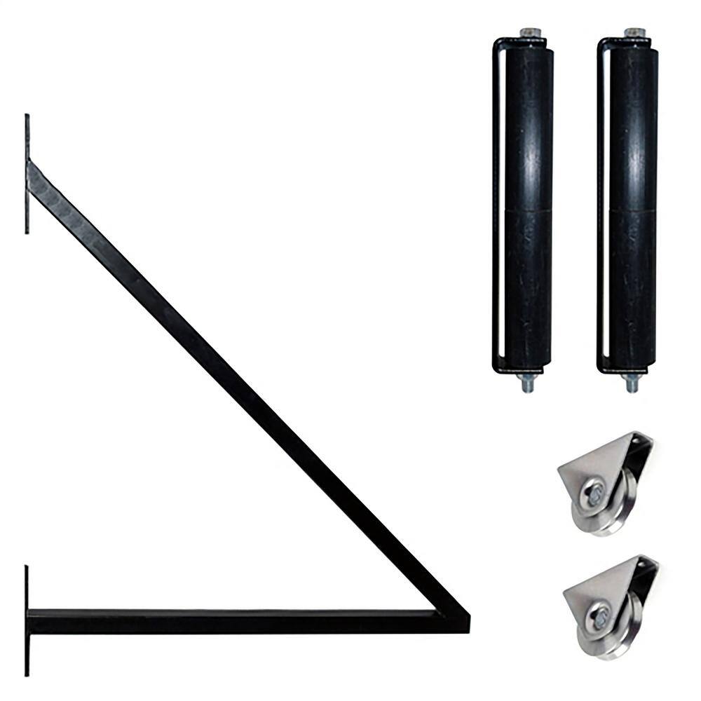 Paris Style Black Steel Sliding Driveway Gate with Pedestrian Gate