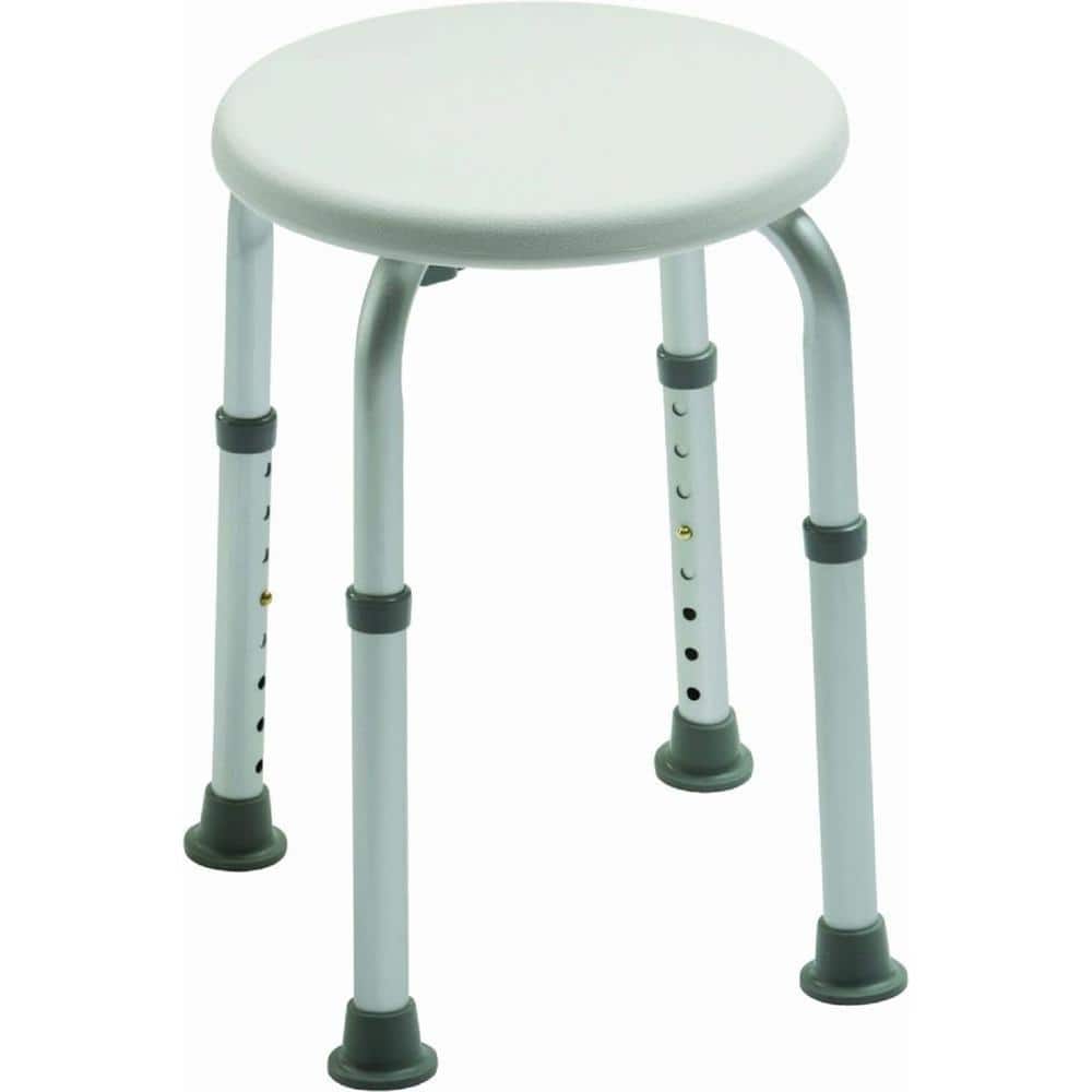 Lightweight Adjustable Bath/Shower Stool 5.27D x 5.27W x 2.76H Impac
