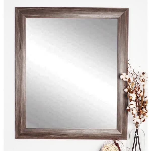 BrandtWorks Ashland Dark Grey Decorative Framed Wall Mirror