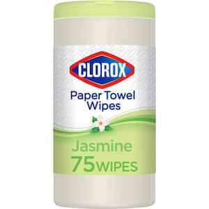 75-Count Jasmine Scent Multi-Purpose Paper Towel Disinfecting Wipes