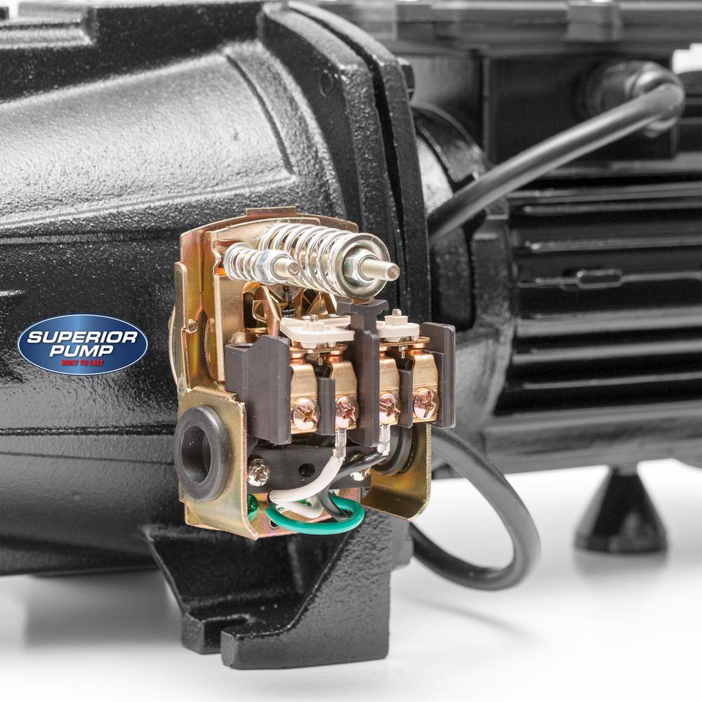 Superior 1/2 HP Black Cast Iron Shallow Well Jet Pump