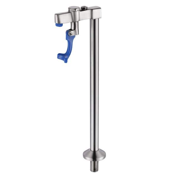 13.6 in. Push-Back Single-Handle Beverage Faucet with 3 adapters in Brushed Nickel